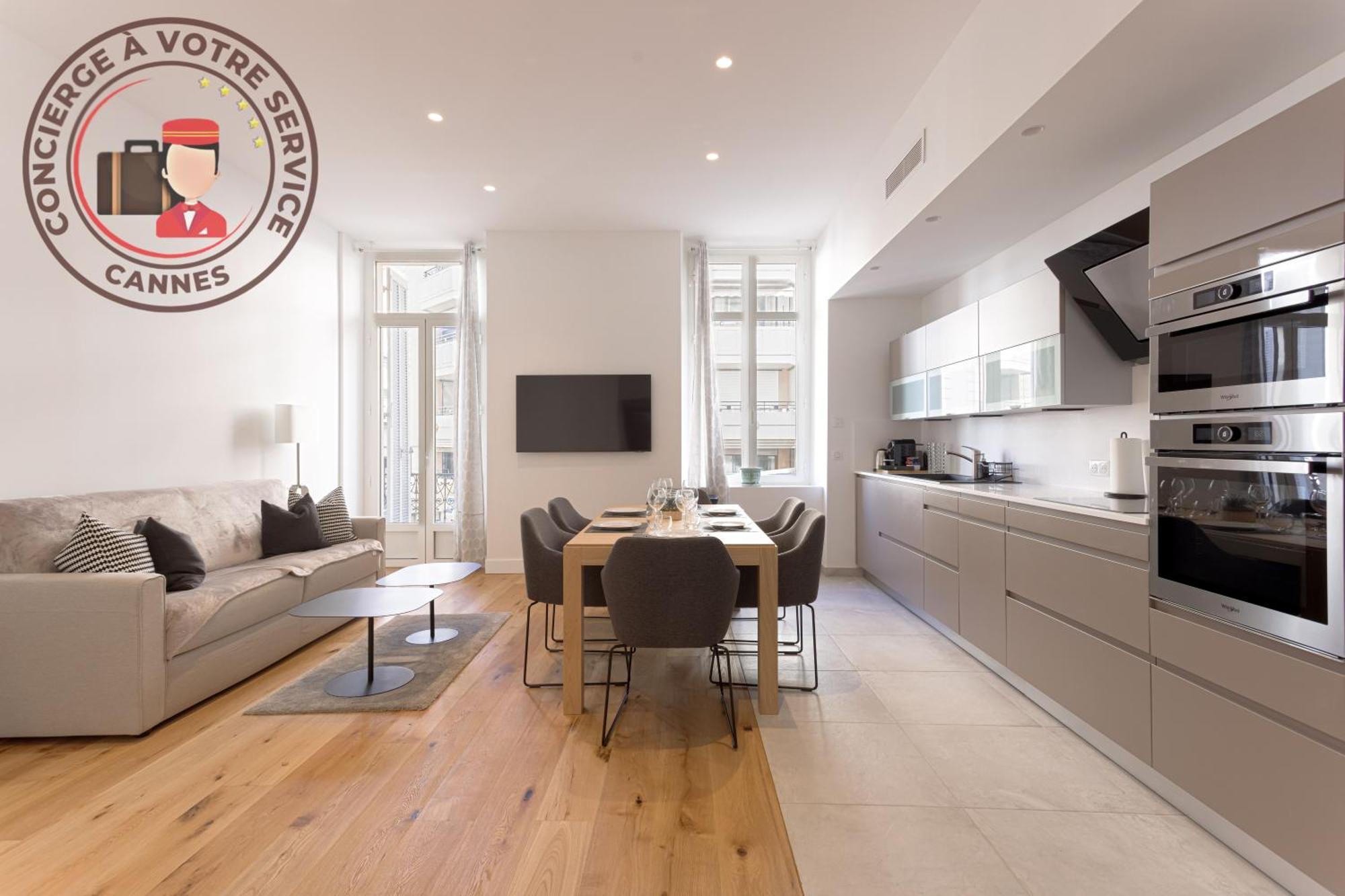 L'elegance Rue D'antibes - Palais & Plages - 200 M Croisette - Parking Prive - Clim - Wifi Appartement Cannes